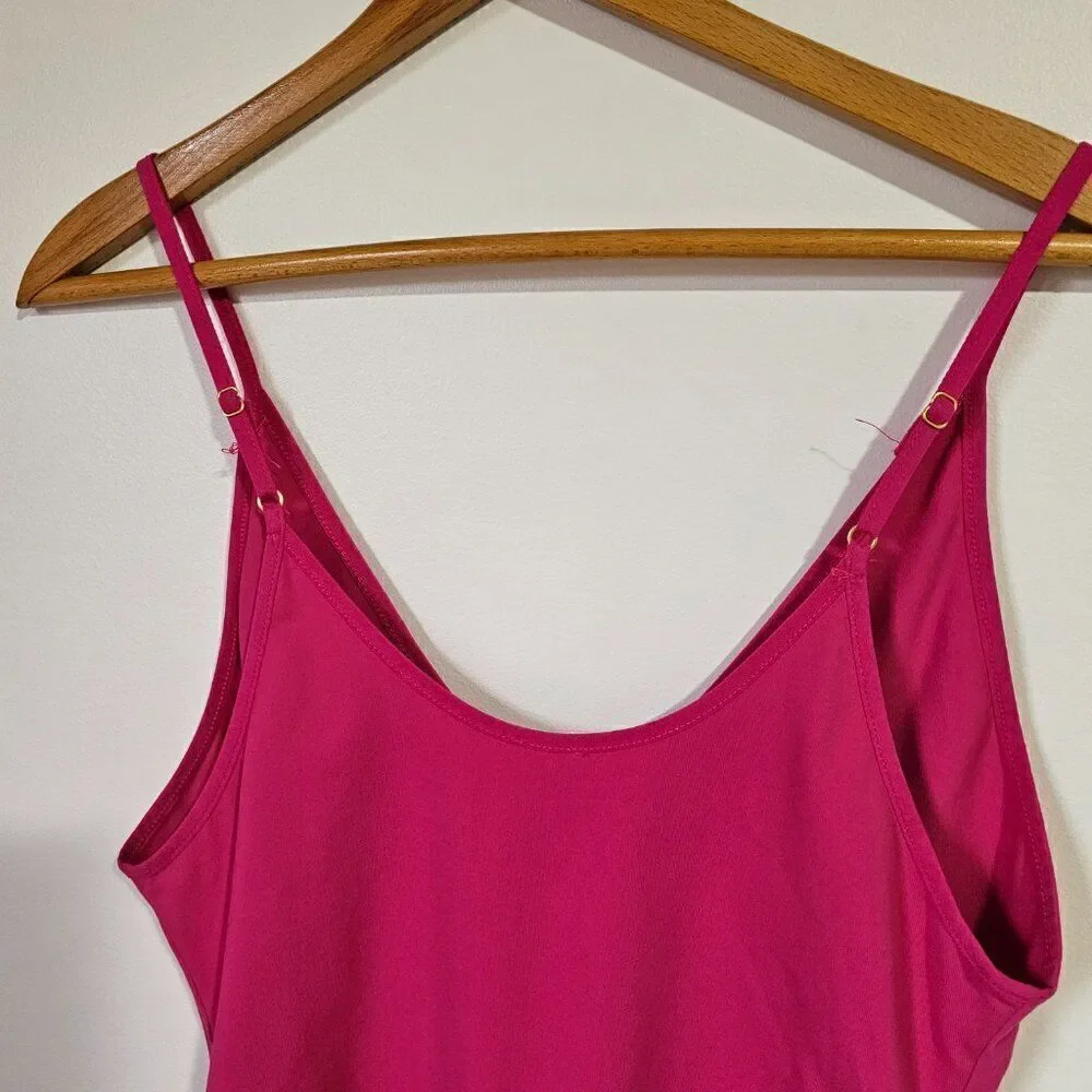 NWT FREE PEOPLE INTIMATELY HOT PINK BODYSUIT SIZE M
